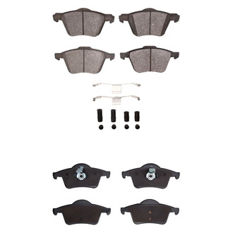 R1 Concepts® - Euro Ceramic Front and Rear Brake Pad Set