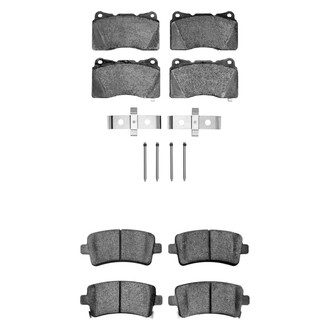 R1 Concepts® - Euro Ceramic Ceramic Front and Rear Brake Pad Set