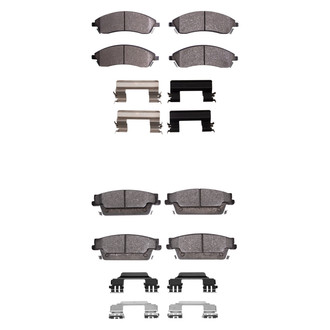 R1 Concepts® - Euro Ceramic Front and Rear Brake Pad Set