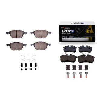 R1 Concepts® - Euro Ceramic Ceramic Front and Rear Brake Pad Set
