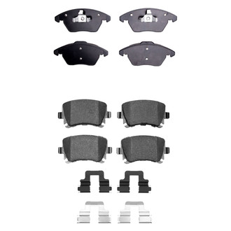 R1 Concepts® - Euro Ceramic Ceramic Front and Rear Brake Pad Set