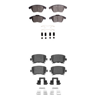 R1 Concepts® - Euro Ceramic Ceramic Front and Rear Brake Pad Set