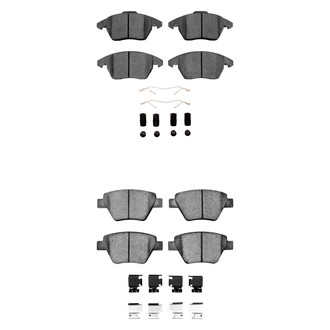 R1 Concepts® - Euro Ceramic Ceramic Front and Rear Brake Pad Set