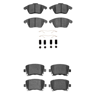 R1 Concepts® - Euro Ceramic Ceramic Front and Rear Brake Pad Set
