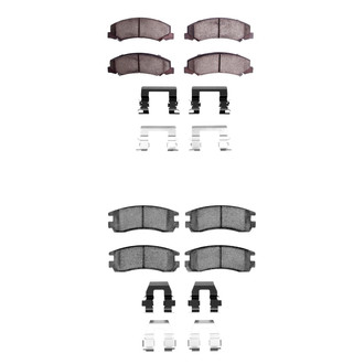 R1 Concepts® - Euro Ceramic Front and Rear Brake Pad Set