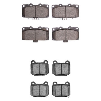 R1 Concepts® - Euro Ceramic Front and Rear Brake Pad Set
