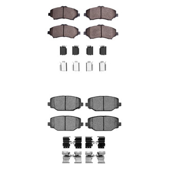 R1 Concepts® - Euro Ceramic Ceramic Front and Rear Brake Pad Set