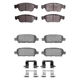 R1 Concepts® - Euro Ceramic Front and Rear Brake Pad Set