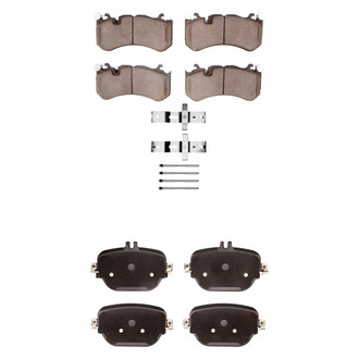 R1 Concepts® - Euro Ceramic Ceramic Front and Rear Brake Pad Set