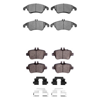 R1 Concepts® - Euro Ceramic Ceramic Front and Rear Brake Pad Set