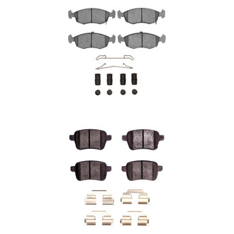 R1 Concepts® - Euro Ceramic Ceramic Front and Rear Brake Pad Set