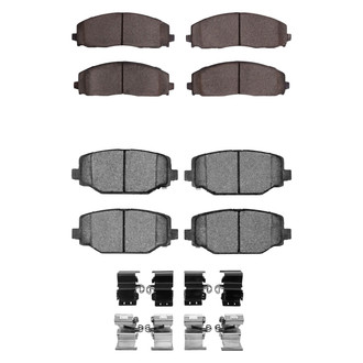 R1 Concepts® - Euro Ceramic Ceramic Front and Rear Brake Pad Set