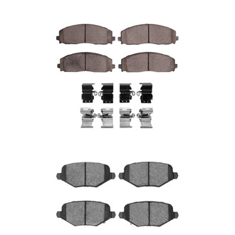 R1 Concepts® - Euro Ceramic Ceramic Front and Rear Brake Pad Set