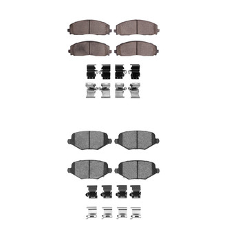 R1 Concepts® - Euro Ceramic Ceramic Front and Rear Brake Pad Set