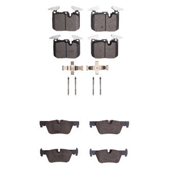 R1 Concepts® - Euro Ceramic Ceramic Front and Rear Brake Pad Set