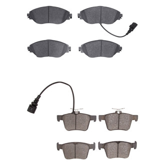 R1 Concepts® - Euro Ceramic Ceramic Front and Rear Brake Pad Set