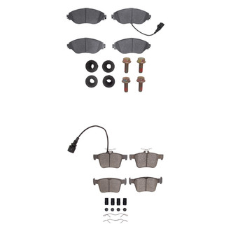 R1 Concepts® - Euro Ceramic Ceramic Front and Rear Brake Pad Set