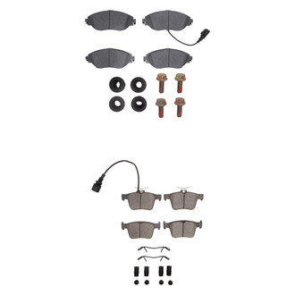 R1 Concepts® - Euro Ceramic Ceramic Front and Rear Brake Pad Set
