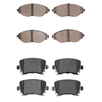 R1 Concepts® - Euro Ceramic Ceramic Front and Rear Brake Pad Set