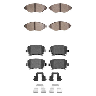 R1 Concepts® - Euro Ceramic Ceramic Front and Rear Brake Pad Set