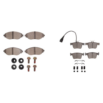 R1 Concepts® - Euro Ceramic Ceramic Front and Rear Brake Pad Set