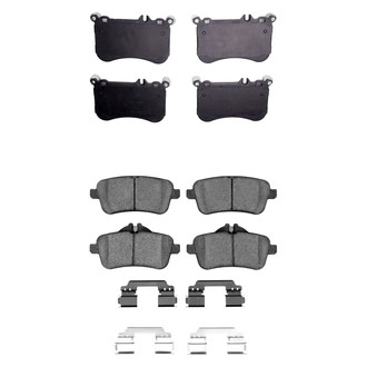 R1 Concepts® - Euro Ceramic Ceramic Front and Rear Brake Pad Set