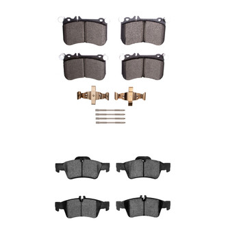R1 Concepts® - Euro Ceramic Ceramic Front and Rear Brake Pad Set