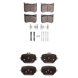 R1 Concepts® - Euro Ceramic Ceramic Front and Rear Brake Pad Set