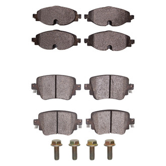 R1 Concepts® - Euro Ceramic Ceramic Front and Rear Brake Pad Set