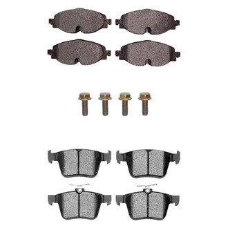R1 Concepts® - Euro Ceramic Ceramic Front and Rear Brake Pad Set