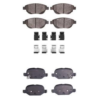 R1 Concepts® - Euro Ceramic Ceramic Front and Rear Brake Pad Set