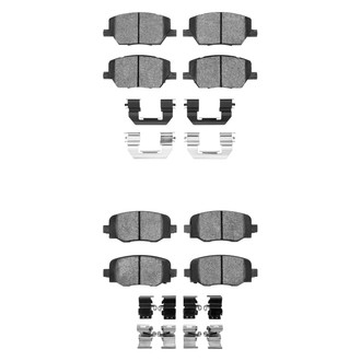 R1 Concepts® - Euro Ceramic Ceramic Front and Rear Brake Pad Set