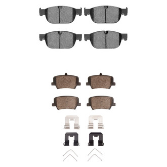 R1 Concepts® - Euro Ceramic Ceramic Front and Rear Brake Pad Set