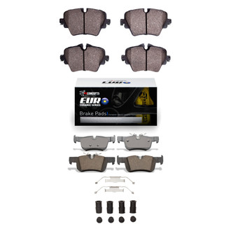R1 Concepts® - Euro Ceramic Ceramic Front and Rear Brake Pad Set