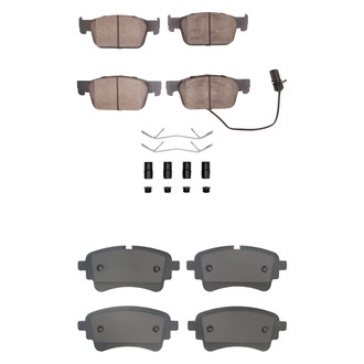 R1 Concepts® - Euro Ceramic Ceramic Front and Rear Brake Pad Set