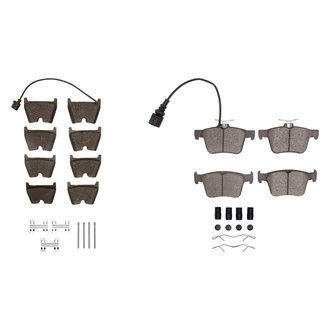 R1 Concepts® - Euro Ceramic Ceramic Front and Rear Brake Pad Set
