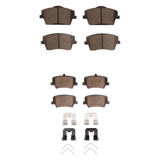R1 Concepts® - Euro Ceramic Ceramic Front and Rear Brake Pad Set