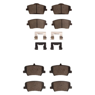 R1 Concepts® - Euro Ceramic Ceramic Front and Rear Brake Pad Set