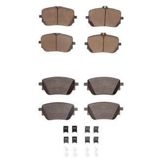 R1 Concepts® - Euro Ceramic Ceramic Front and Rear Brake Pad Set