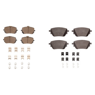 R1 Concepts® - Euro Ceramic Ceramic Front and Rear Brake Pad Set