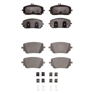 R1 Concepts® - Euro Ceramic Ceramic Front and Rear Brake Pad Set