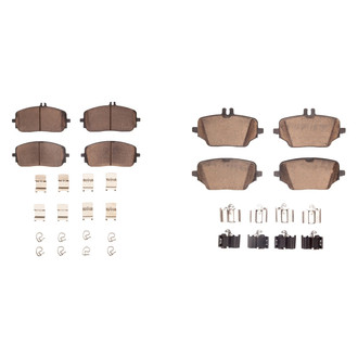 R1 Concepts® - Euro Ceramic Ceramic Front and Rear Brake Pad Set