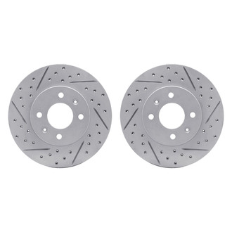 R1 Concepts® - Drilled and Slotted Front Brake Rotor Set