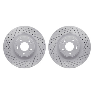 R1 Concepts® - Drilled and Slotted Disc Brake Rotor Set