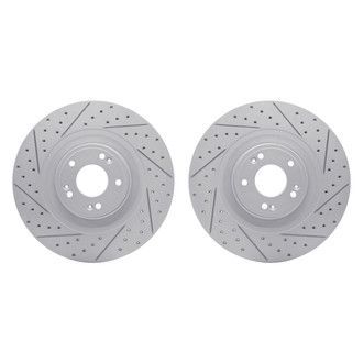 R1 Concepts® - Drilled and Slotted Disc Brake Rotor Set