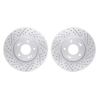 R1 Concepts® - Drilled and Slotted Disc Brake Rotor Set