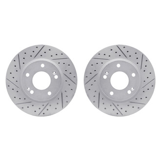R1 Concepts® - Drilled and Slotted Disc Brake Rotor Set