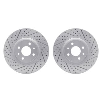 R1 Concepts® - Drilled and Slotted Front Brake Rotor Set