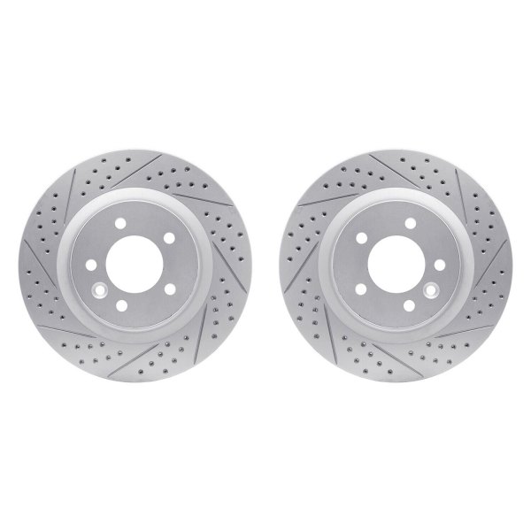 R1 Concepts® - Drilled and Slotted Front Brake Rotor Set