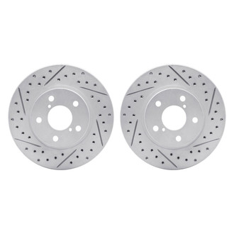 R1 Concepts® - Drilled and Slotted Front Brake Rotor Set